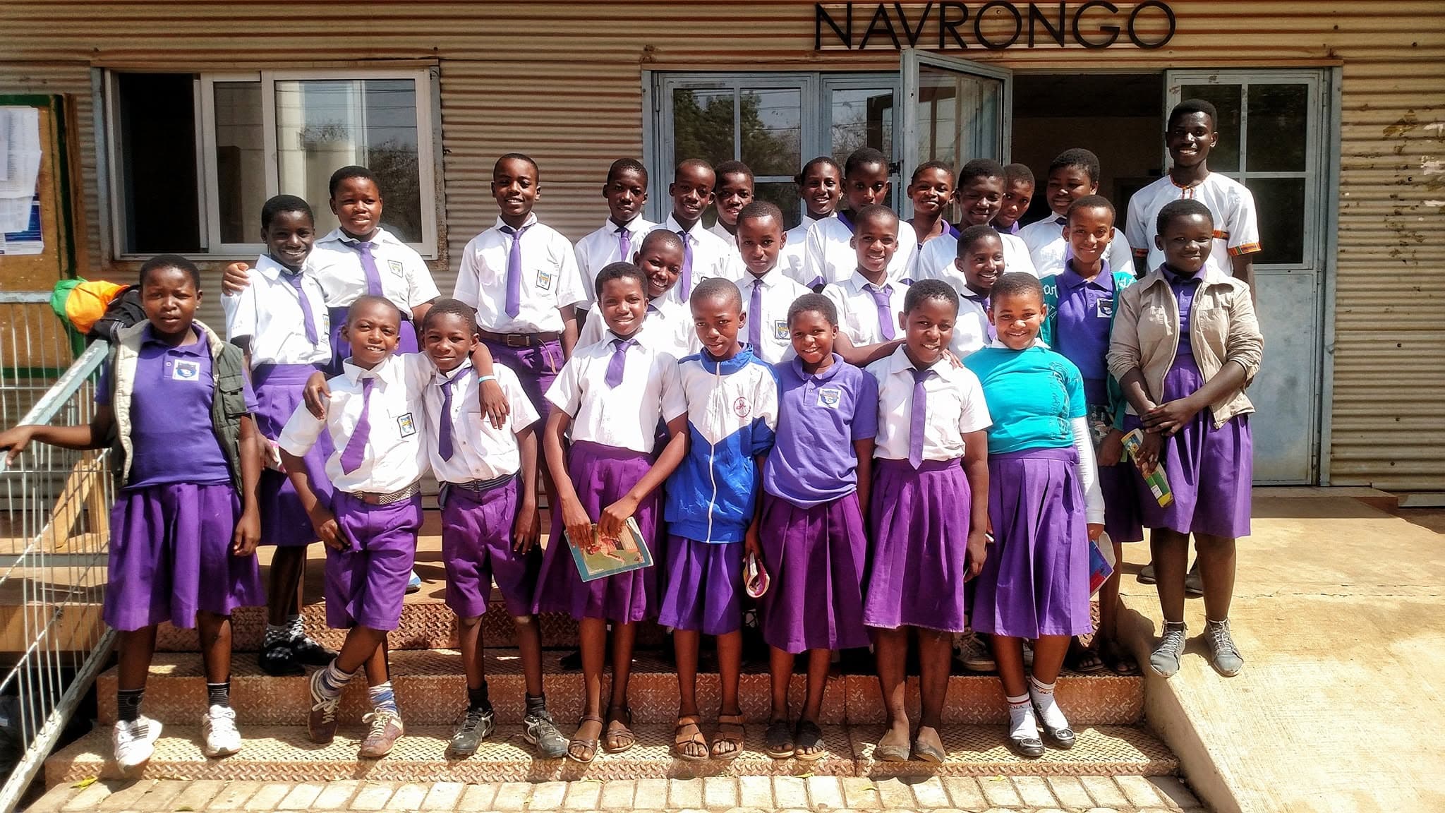 Students at an activity at Elisha Preparatory School